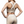 Load image into Gallery viewer, back of beige sports bra. the straps on the bra make an X on the back 

