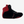 Load image into Gallery viewer, right side of the  Black and Red pro level sneakers 
