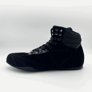 left side of the  Black Pro Level 2 Series sneakers 