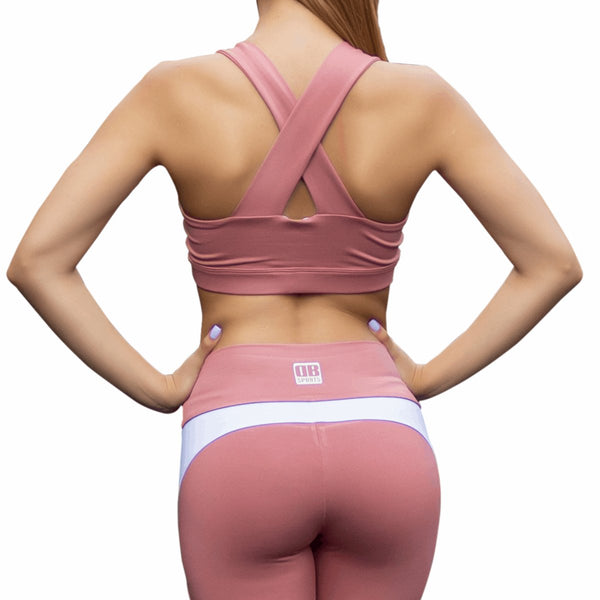 Active Deep Rose Sports Bra sold by DURABODY SPORTS