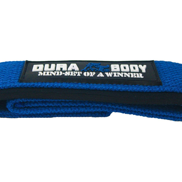 Blue Premium Padded Weightlifting Straps sold by DURABODY SPORTS