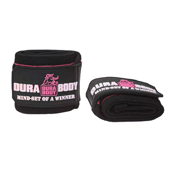 Pink Wrist Wraps 18" - Guardian Premium Weightlifting Support sold by DURABODY SPORTS