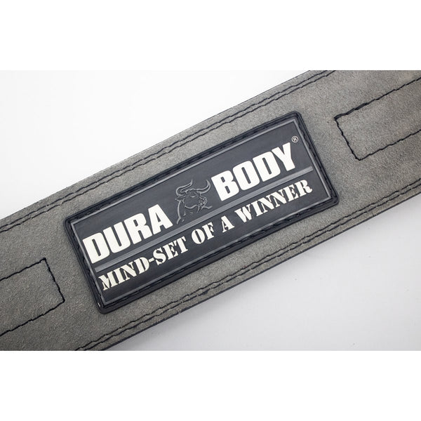 Hardcore Grey 10MM Powerlifting Belt With Stainless Steel Buckle sold by DURABODY SPORTS