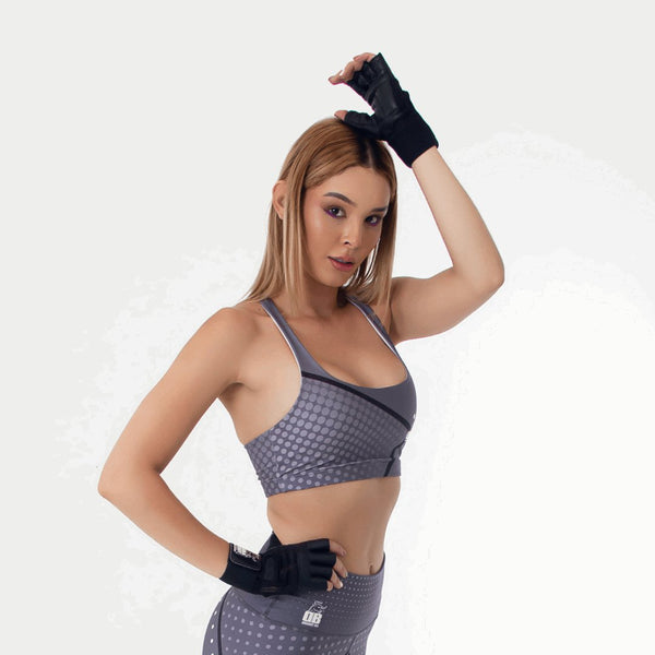 Harmony Dark Grey Sports Bra sold by DURABODY SPORTS