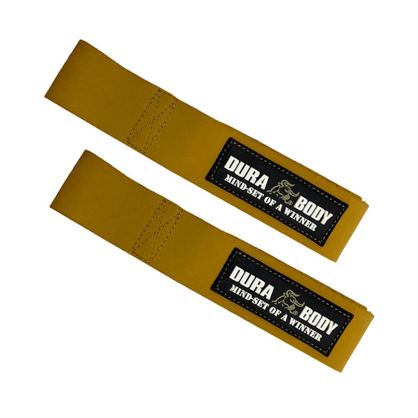 Leather Tan Lifting Straps sold by DURABODY SPORTS