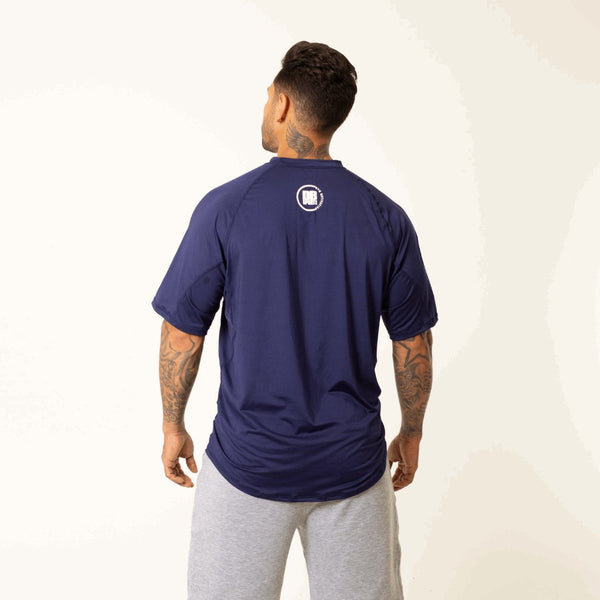 Men's Drifit Navy Blue Sports T-Shirt sold by DURABODY SPORTS