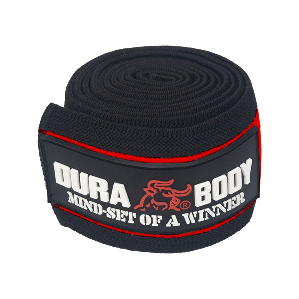 Red Guardian Knee Wraps sold by DURABODY SPORTS