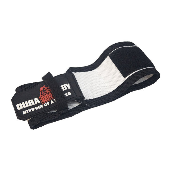 White & Black Wrist Wraps 18" - Guardian Premium Weightlifting Support sold by DURABODY SPORTS