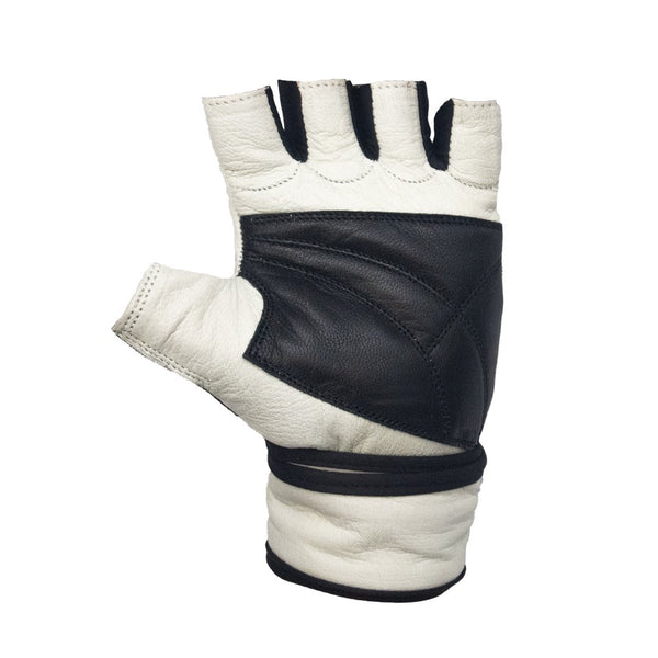 White Platinum Toro Series Workout Gloves sold by DURABODY SPORTS