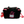 Load image into Gallery viewer, the back of the meal bag that black with pink zippers. in the middle of the bag you see the durabody logo in pink 
