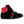 Load image into Gallery viewer, right side of the  Black and Red sneakers
