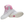 Load image into Gallery viewer, one shoe on top of the other, the one that is on the bottom you can see the bottom of the shoe. this is for the Pink and White Pro Level 2 Series sneakers 
