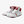 Load image into Gallery viewer, a pair of White and Red Pro Level 2 Series sneakers, angled to the right 
