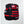 Load image into Gallery viewer, side angle of the black and red military bag 
