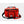 Load image into Gallery viewer, front of the red 3 container meal bag with the logo showing in the front part of the bag
