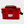 Load image into Gallery viewer, back of the red 3 meal container bag/ shows logo with the middle 
