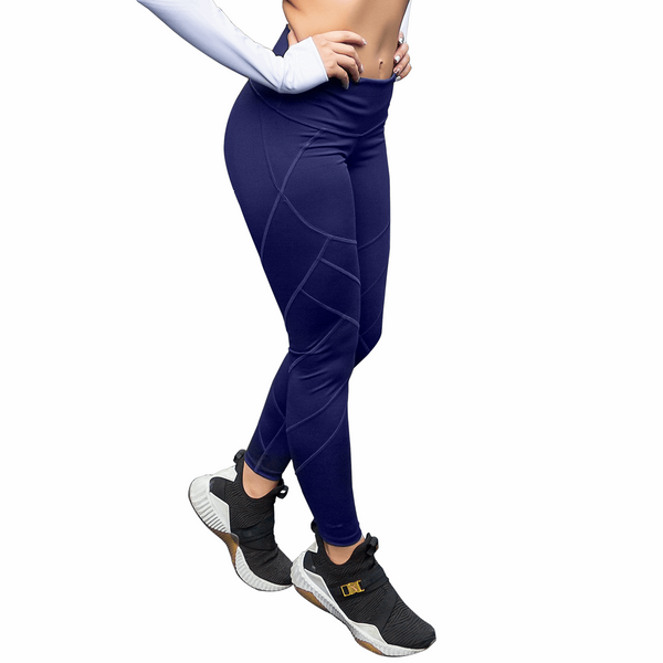 front side of navy blue legging 