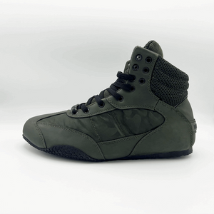 left side of the Camo Green Pro Level 2 Series sneakers 