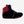 right side of the  Black and Red pro level sneakers 