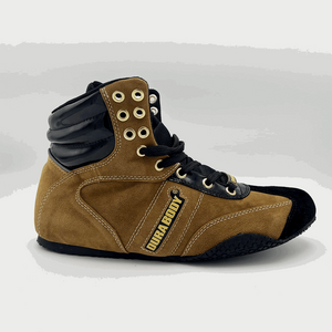 right side of the Dark Brown Pro Level 2 Series sneakers 