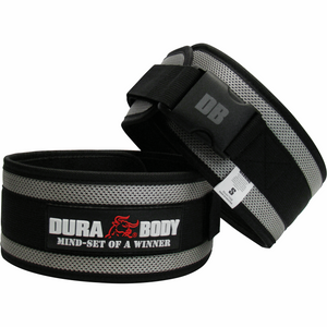 front and back of grey neoprene belt