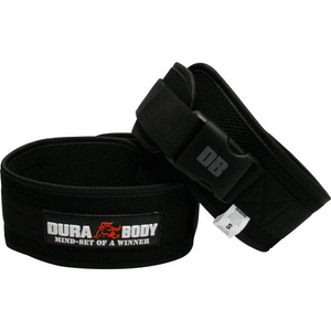 front and back of durabdoys black neoprene belt