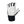 Palm of White  weightlifting glove with wrist wrap 