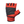 Load image into Gallery viewer,  back of red weightlifting toro series glove
