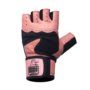front of the pink leather glove