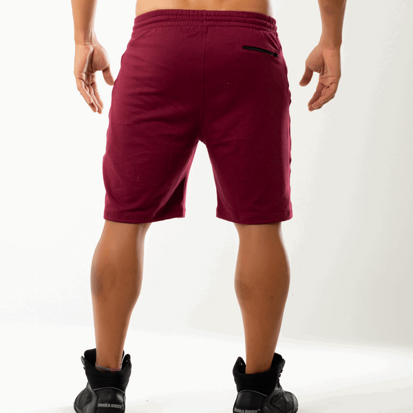 back of Athletic Dark Red Shorts