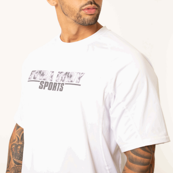 Men's DB White Sports T-Shirt