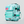Load image into Gallery viewer, side angle o the light blue military bag
