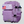 Load image into Gallery viewer, side angle of the light purple military bag 
