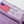 Load image into Gallery viewer, front top of the velcro pocket of the light purple military bag 
