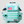 Load image into Gallery viewer, front of the light blue military bag
