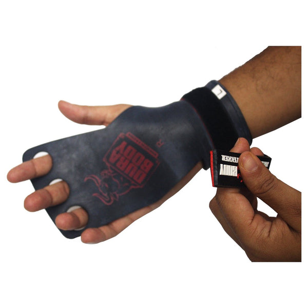 Athletic Red Hand Grip Gloves