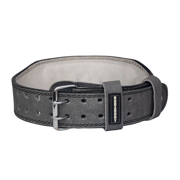 Titan Grey  Suede Leather Weightlifting Belt