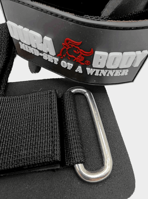 Black Neoprene Wrist Wraps With Lifting Strap sold by DURABODY SPORTS