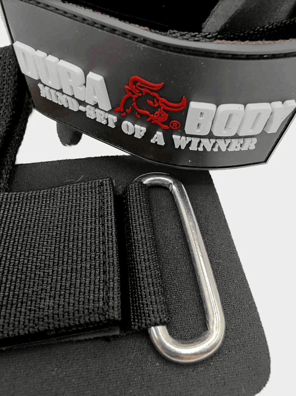 Black Neoprene Wrist Wraps With Lifting Strap sold by DURABODY SPORTS