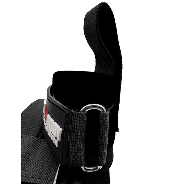 Black Neoprene Wrist Wraps With Lifting Strap sold by DURABODY SPORTS