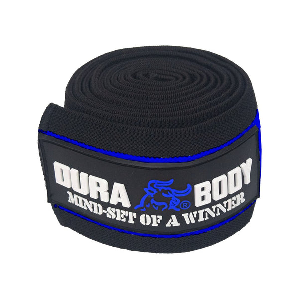 Blue Guardian Knee Wraps Knee wraps sold by DURABODY SPORTS