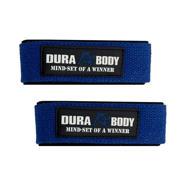 Blue Weightlifting Cotton Straps