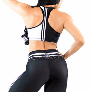 Darken White Sport Bra