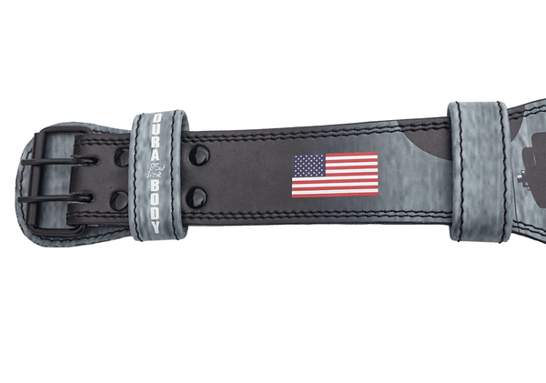 Digital Barbell Leather Weightlifting Belt sold by DURABODY SPORTS