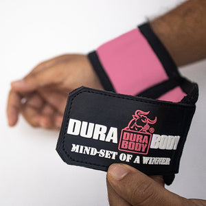 Pink Wrist Wraps 18" - Guardian Premium Weightlifting Support sold by DURABODY SPORTS