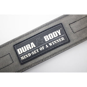Hardcore Grey 10MM Powerlifting Belt With Stainless Steel Buckle sold by DURABODY SPORTS