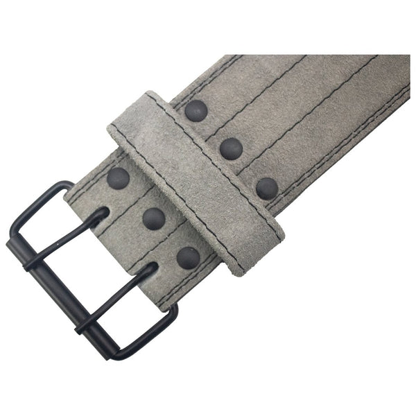 Hardcore Grey Powerlifting Belt With Stainless Steel Buckle