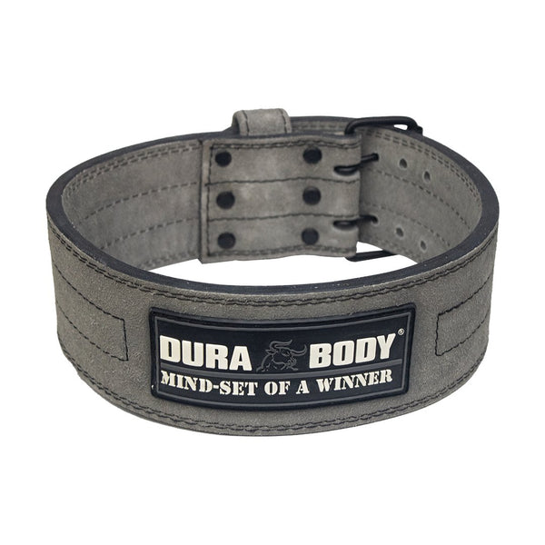 Hardcore Grey Powerlifting Belt With Stainless Steel Buckle