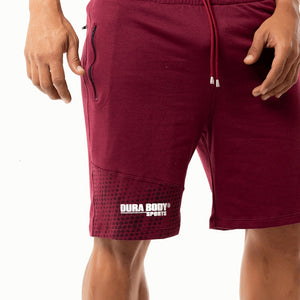 Men's Athletic Dark Red Shorts sold by DURABODY SPORTS