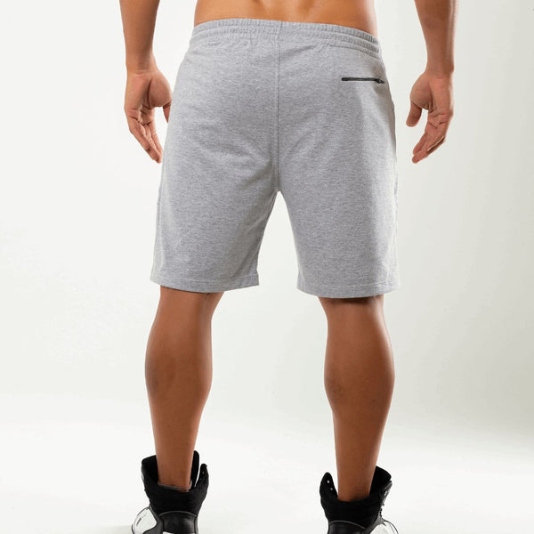 back of Athletic Grey Shorts